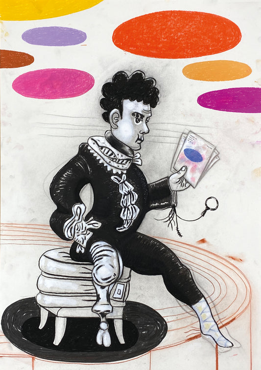 Slow Contrarian Flouncer Pauses - Framed