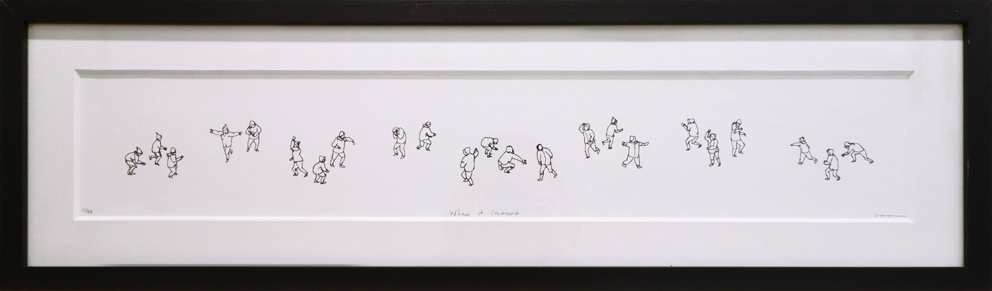 When It Snows - Framed