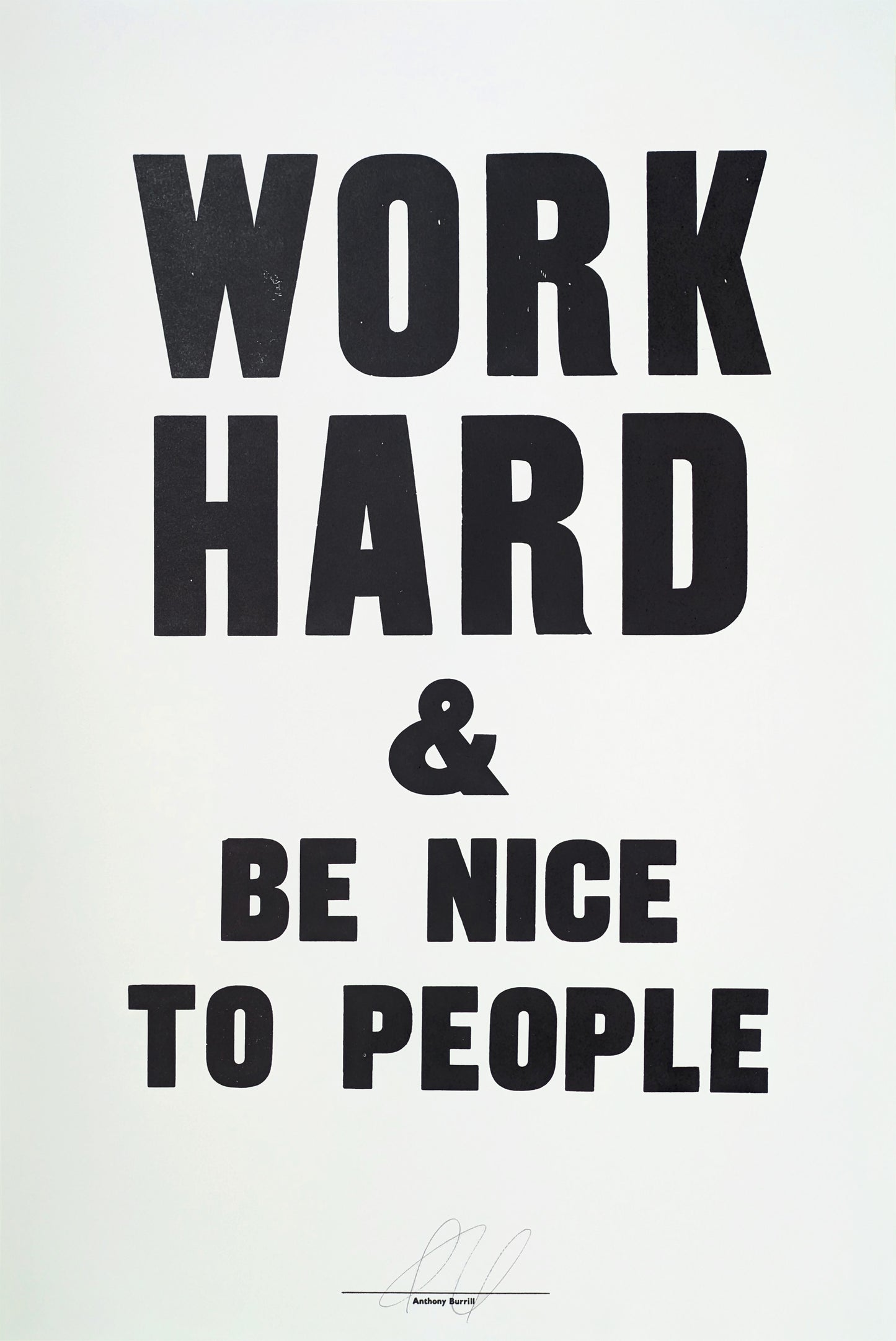Work Hard & Be Nice to People (Grey)