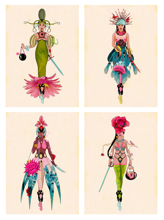 Ballerina Set of Four