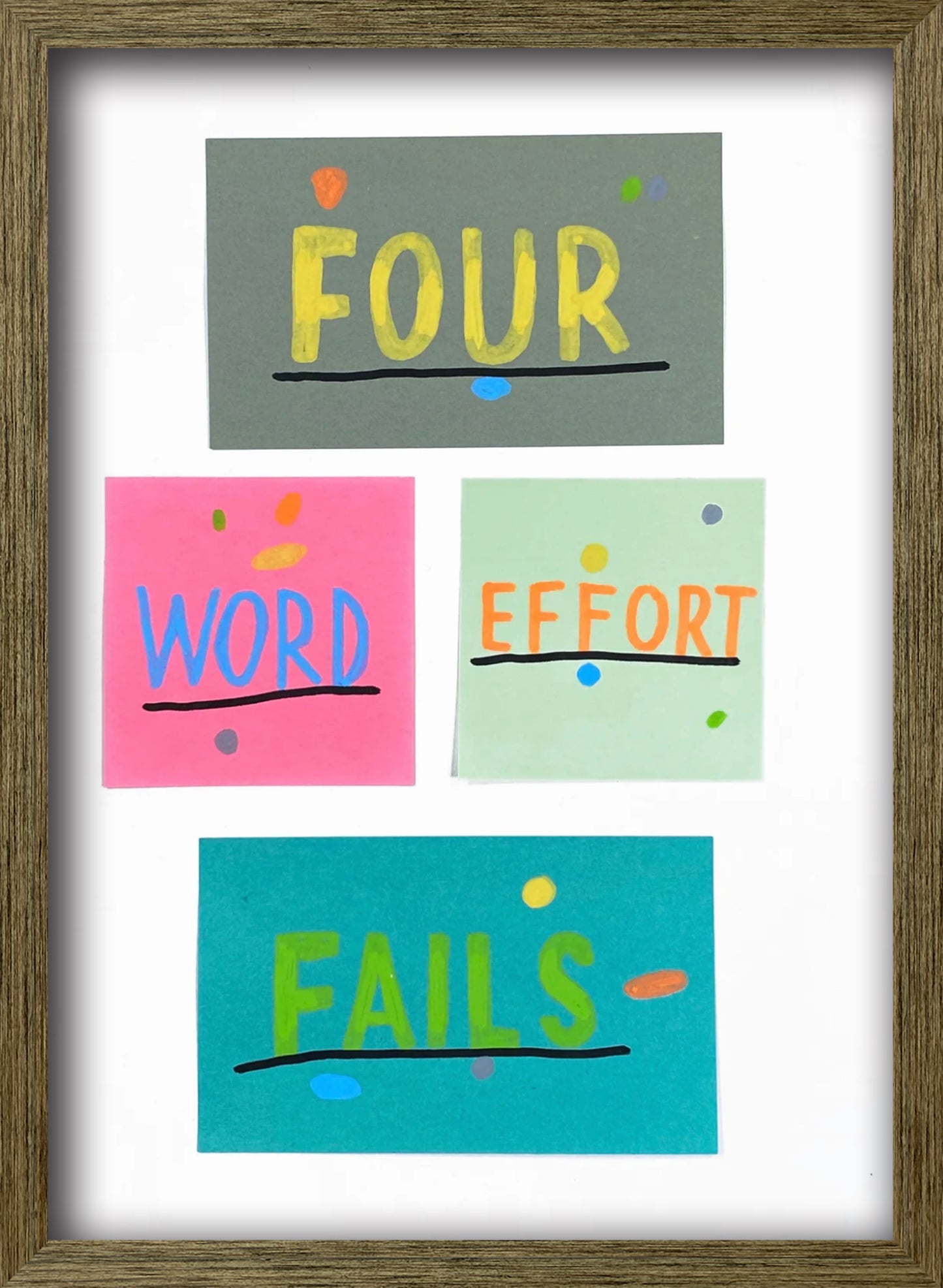 Four Word Effort Fails