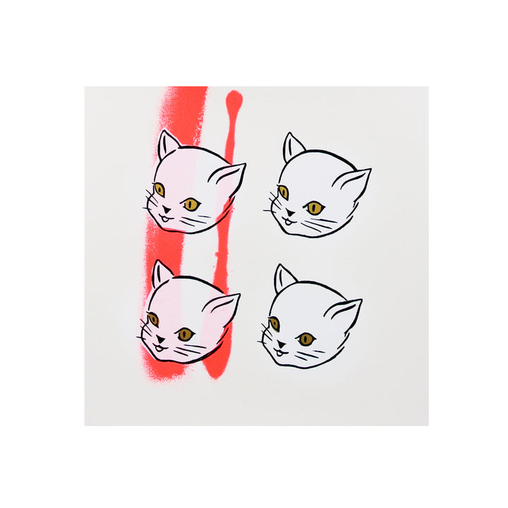 Four Cats (Pink)