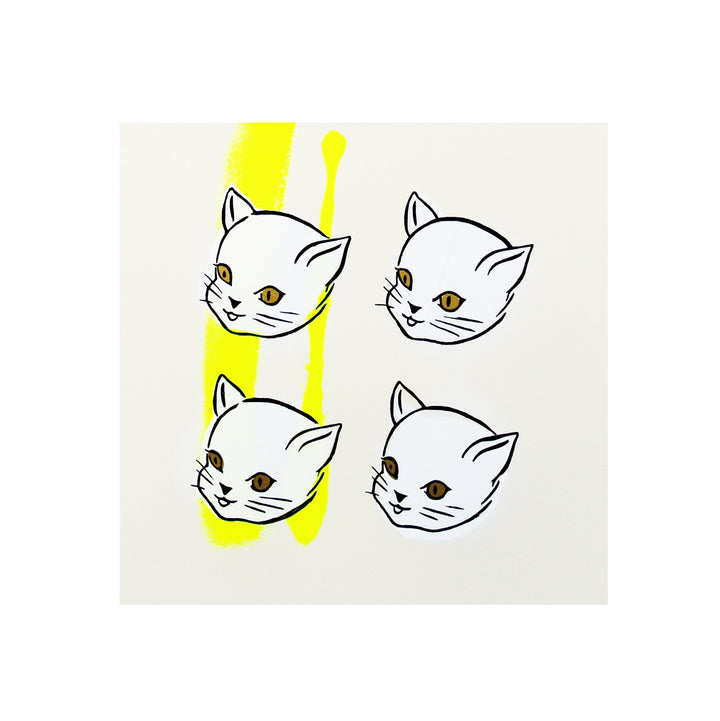 Four Cats (Yellow)