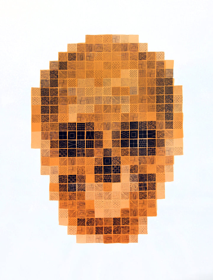 Pixel Skull (Bronze)