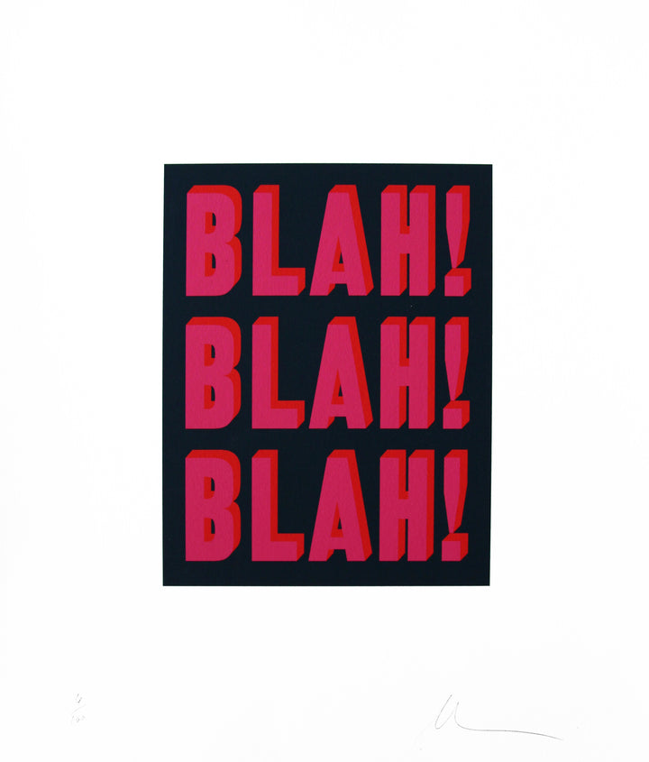 Blah! Blah! Blah! (Book Cover Print)