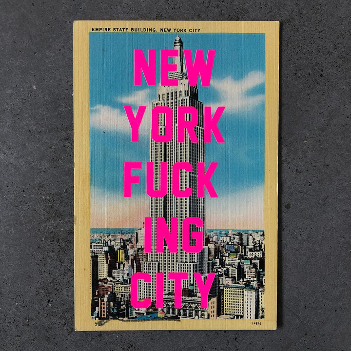 New York Fucking City Postcard