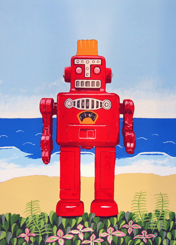 Robot On The Beach