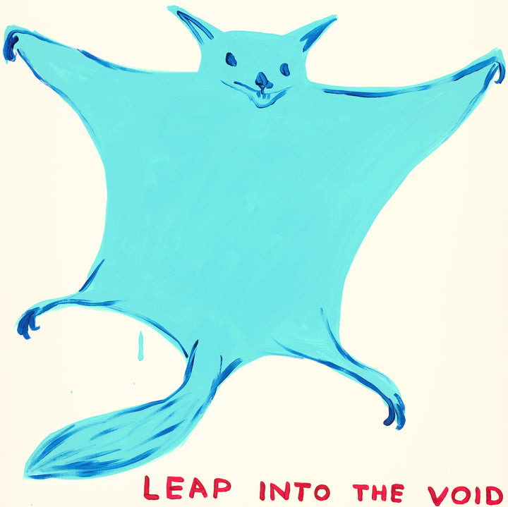 Leap Into The Void, 2023 by David Shrigley is a limited edition, 12 colour screenprint with a varnish overlay. Discover the full collection of available artworks at Jealous. Purchase online or explore more prints on the gallery website.