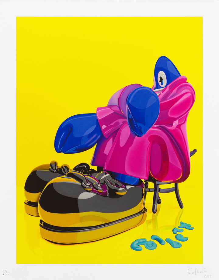 Seated Lobster Portrait 2022 (Yellow)