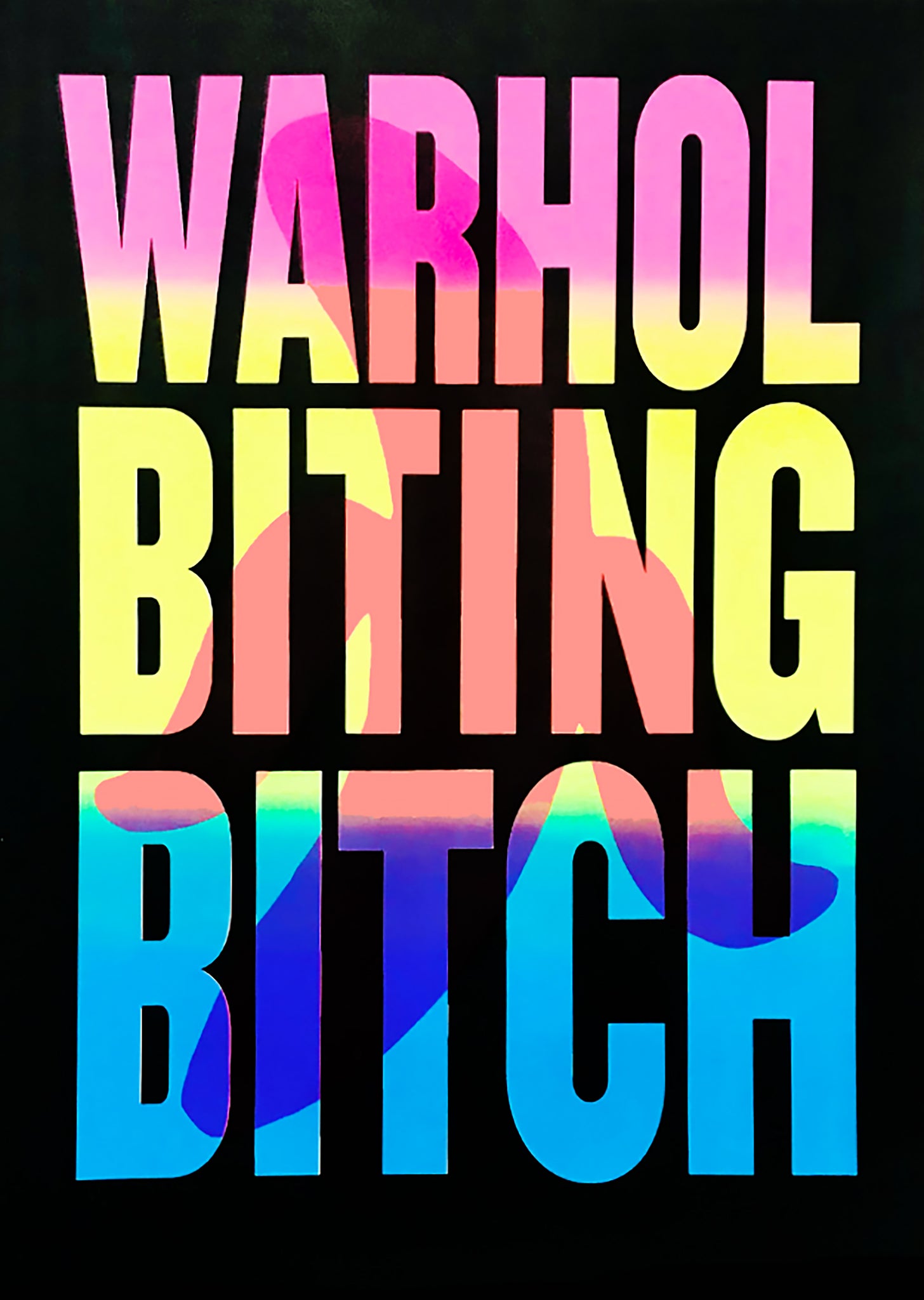 Warhol Biting Bitch (Rainbow Black)