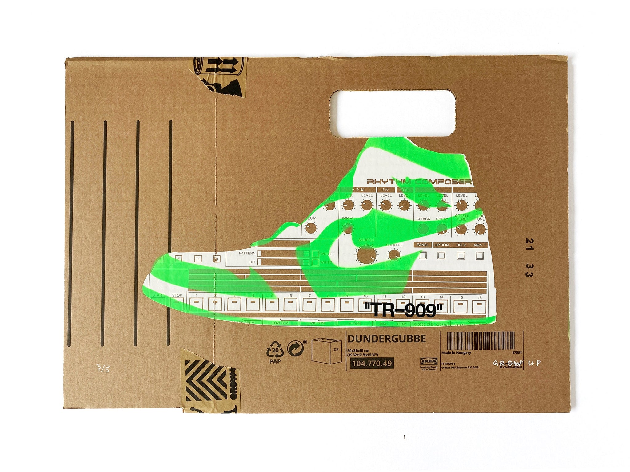 TR–909 – White + Neon Green (Nike)