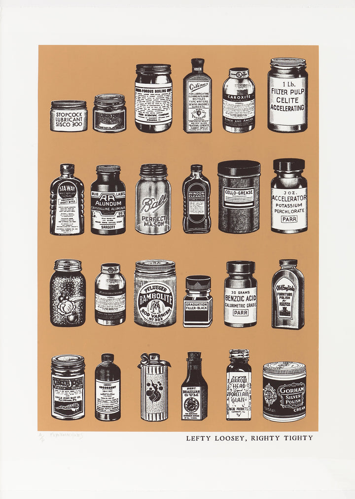 Lefty Loosey, Righty Tighty (beige)