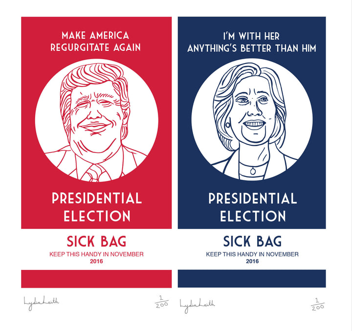 Presidential Election Sick Bag