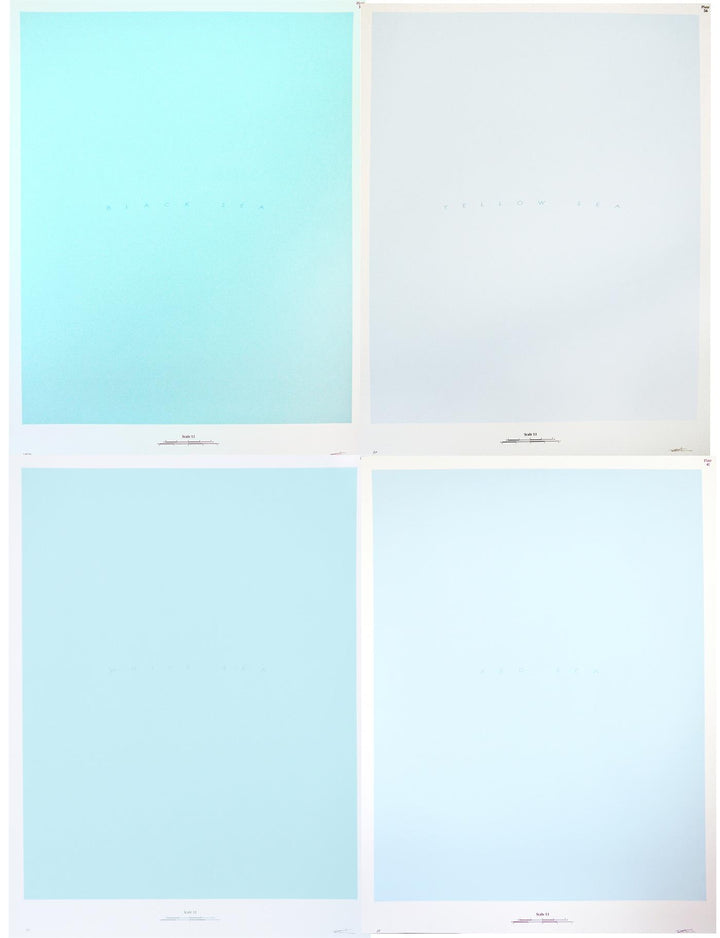 The Seas and Oceans of the World: A Chromatic Excerpt, Quadriptych